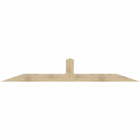 Ekena Millwork Portland Rough Sawn Timber Gable Bracket, Douglas Fir, 108"W x 18"H x 4"D x 6"F, 4/12 Pitch GBW108X18X0406POR00RDF